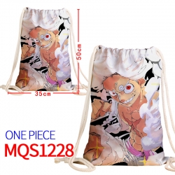 One Piece Canvas drawstring po...