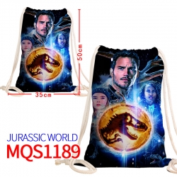 Jurassic World Canvas drawstri...