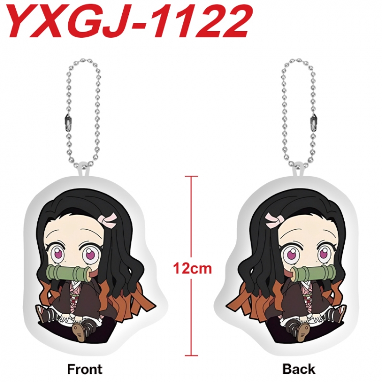 Demon Slayer Kimets Anime Alien Plush Doll Pendant Keychain Pendant Toy 12cm price for 5 pcs YXGJ-1122