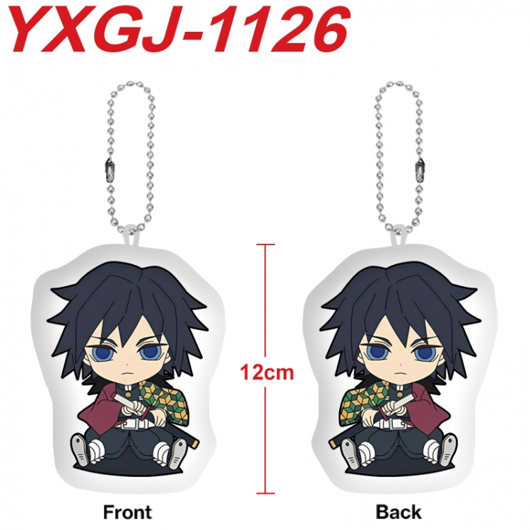 Demon Slayer Kimets Anime Alien Plush Doll Pendant Keychain Pendant Toy 12cm price for 5 pcs YXGJ-1126