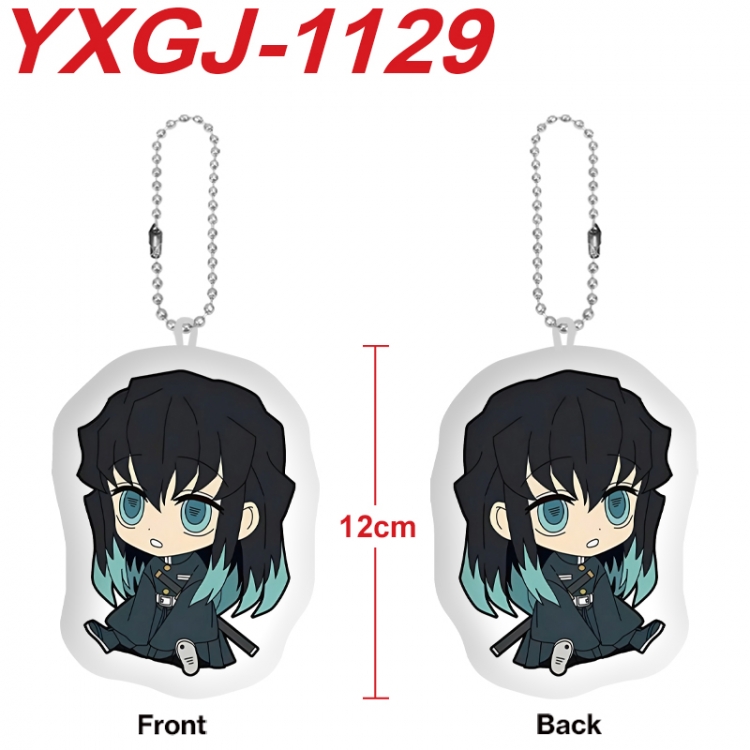 Demon Slayer Kimets Anime Alien Plush Doll Pendant Keychain Pendant Toy 12cm price for 5 pcs YXGJ-1129