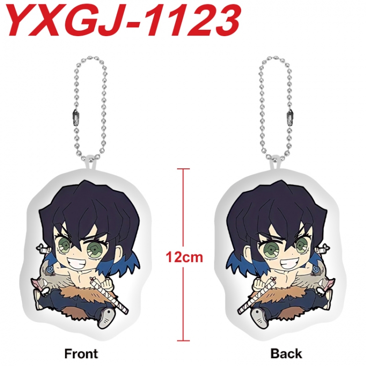 Demon Slayer Kimets Anime Alien Plush Doll Pendant Keychain Pendant Toy 12cm price for 5 pcs YXGJ-1123