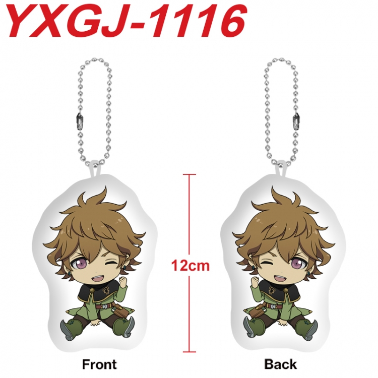 Black Clover Anime Alien Plush Doll Pendant Keychain Pendant Toy 12cm price for 5 pcs YXGJ-1116