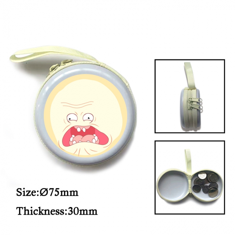 Rick and Morty Anime Surrounding Sheet Zipper Zero Wallet Key Bag 75mm