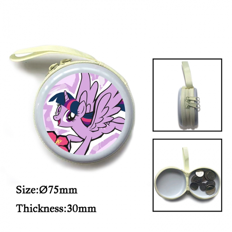 My Little Pony Anime Surrounding Sheet Zipper Zero Wallet Key Bag 75mm