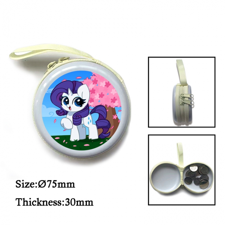 My Little Pony Anime Surrounding Sheet Zipper Zero Wallet Key Bag 75mm