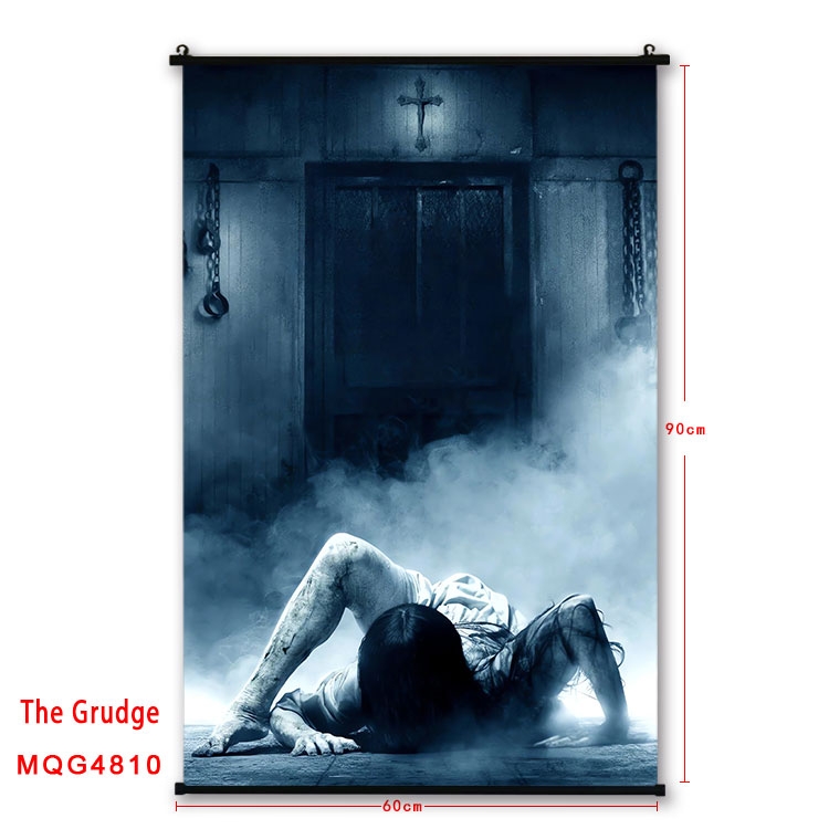 The Grudge Anime black Plastic rod Cloth painting Wall Scroll 60X90CM  MQG-4810