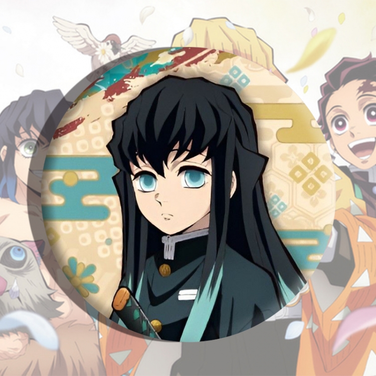 Demon Slayer Kimets Anime tinplate brooch badge price for 5 pcs