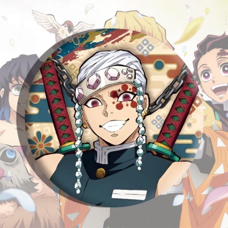 Demon Slayer Kimets Anime tinplate brooch badge price for 5 pcs