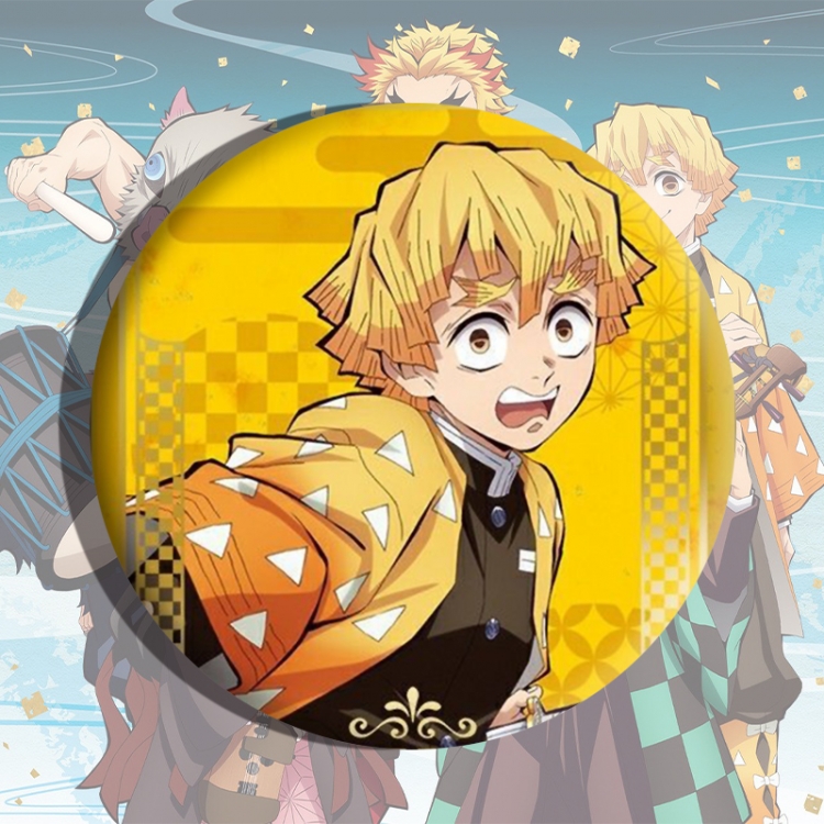 Demon Slayer Kimets Anime tinplate brooch badge price for 5 pcs