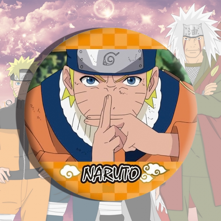 Naruto Anime tinplate brooch badge price for 5 pcs