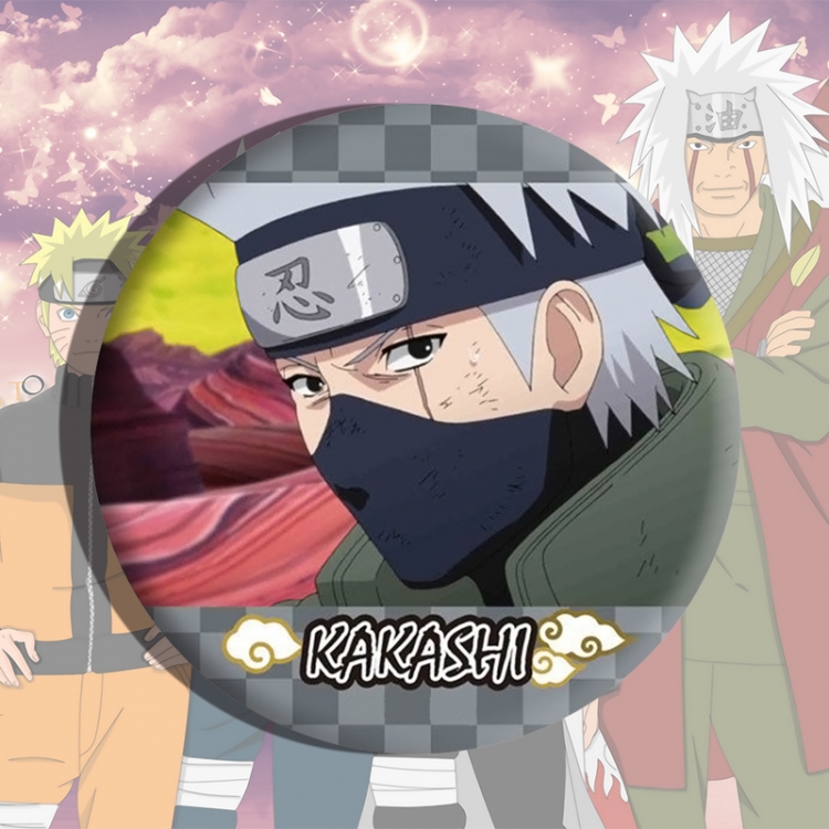 Naruto Anime tinplate brooch badge price for 5 pcs