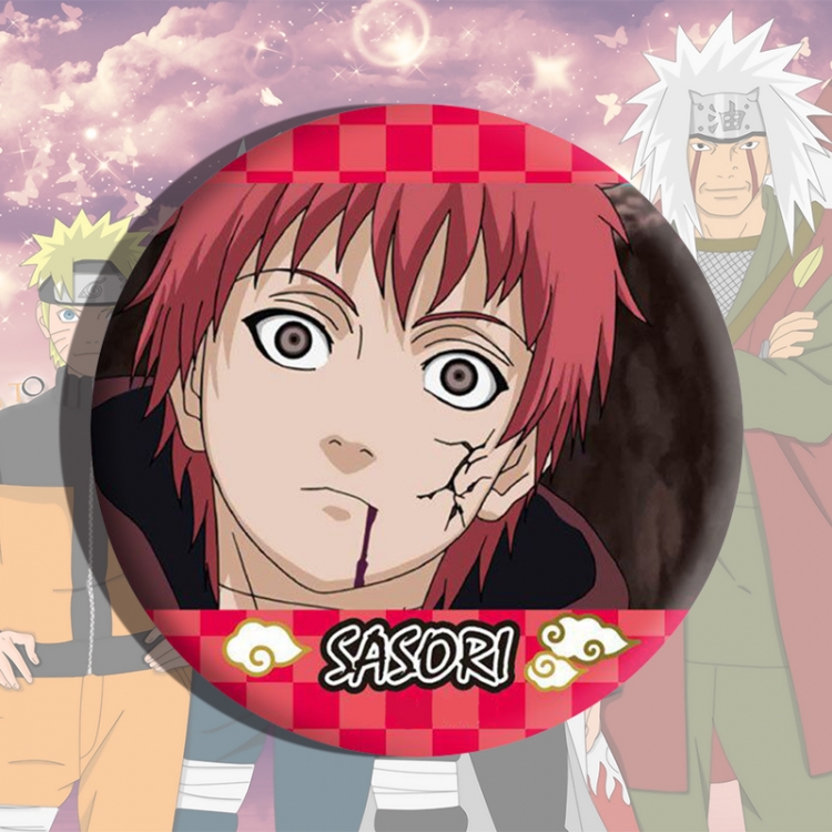 Naruto Anime tinplate brooch badge price for 5 pcs