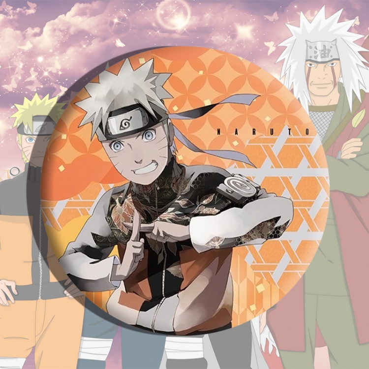 Naruto Anime tinplate brooch badge price for 5 pcs