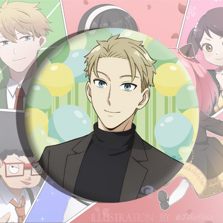 SPY×FAMILY  Anime tinplate brooch badge price for 5 pcs