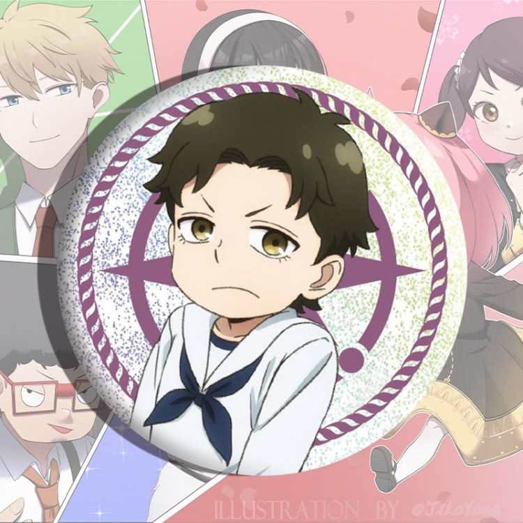 SPY×FAMILY  Anime tinplate brooch badge price for 5 pcs