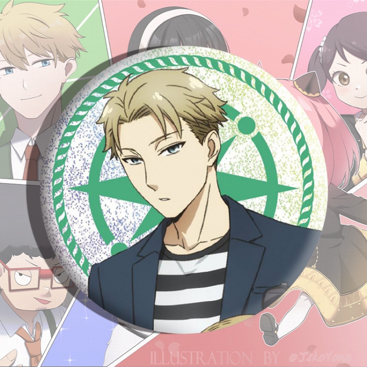 SPY×FAMILY  Anime tinplate brooch badge price for 5 pcs