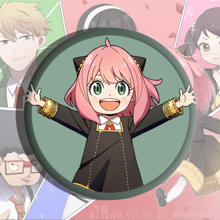 SPY×FAMILY  Anime tinplate brooch badge price for 5 pcs