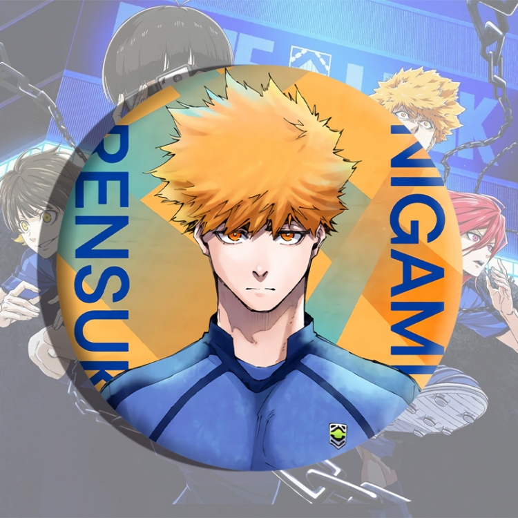 BLUE LOCK Anime tinplate brooch badge price for 5 pcs