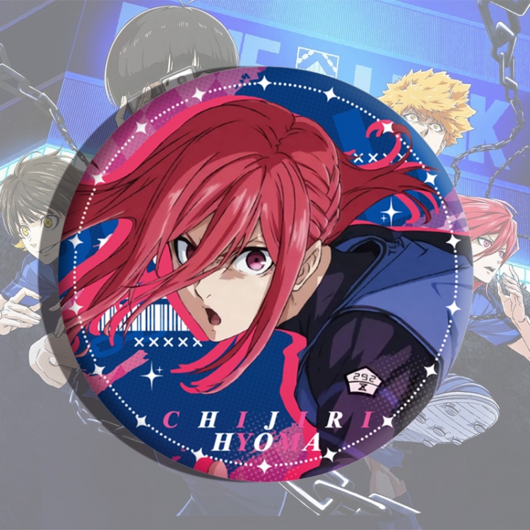 BLUE LOCK Anime tinplate brooch badge price for 5 pcs