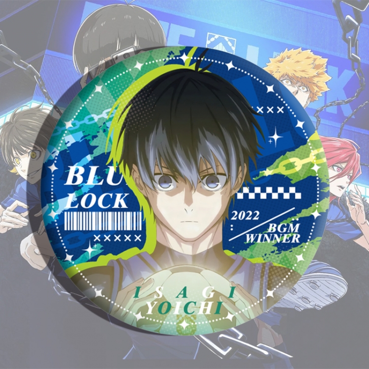 BLUE LOCK Anime tinplate brooch badge price for 5 pcs