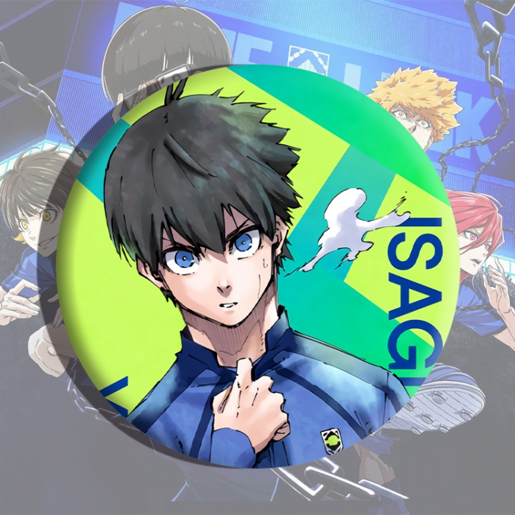 BLUE LOCK Anime tinplate brooch badge price for 5 pcs