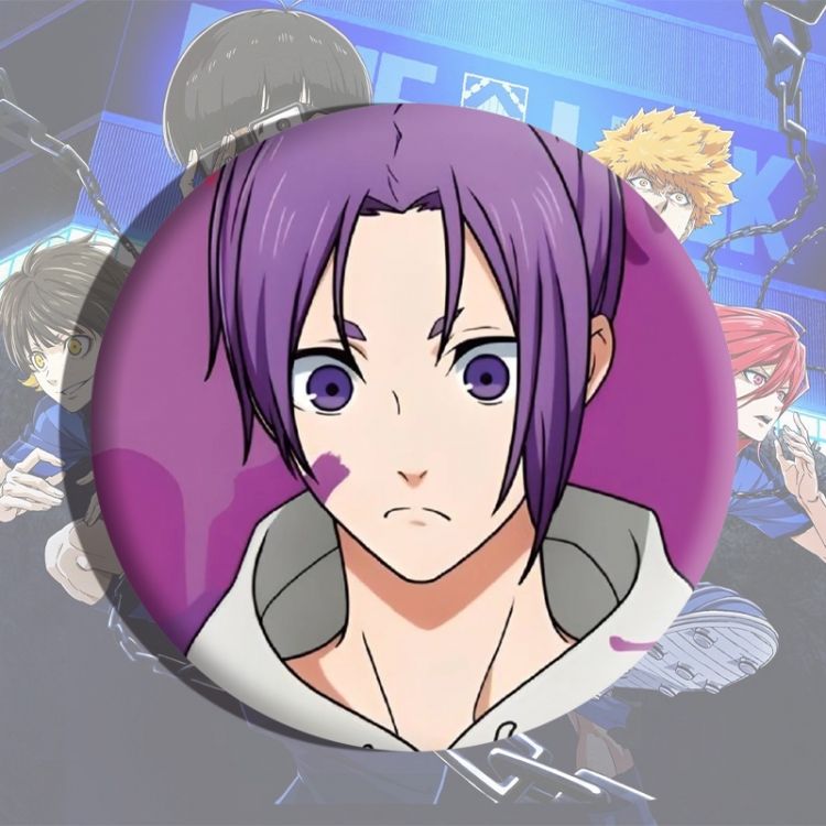 BLUE LOCK Anime tinplate brooch badge price for 5 pcs