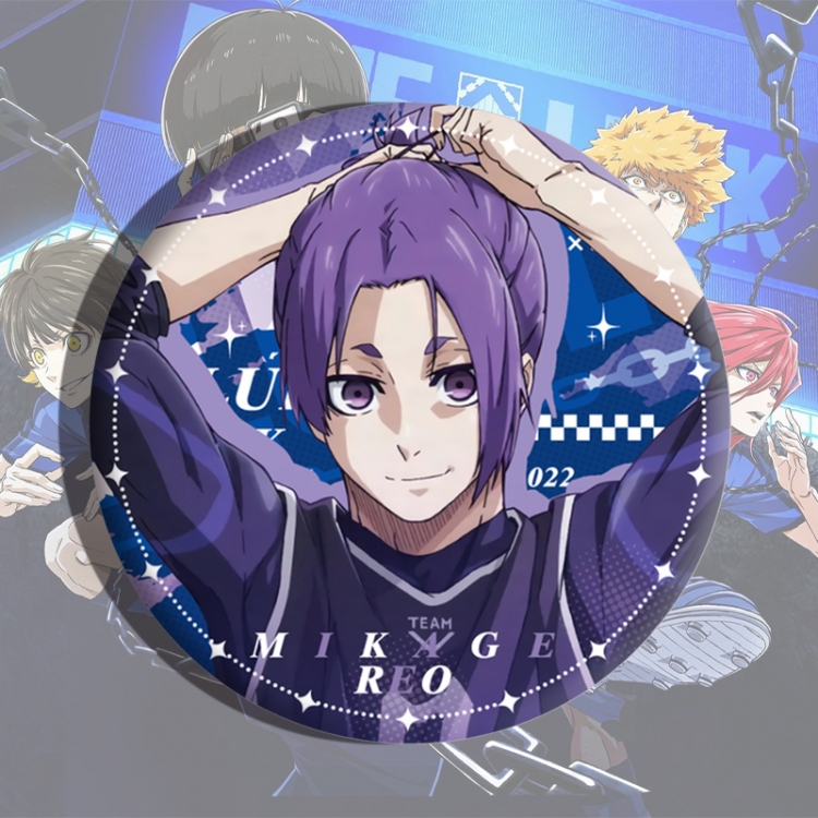 BLUE LOCK Anime tinplate brooch badge price for 5 pcs