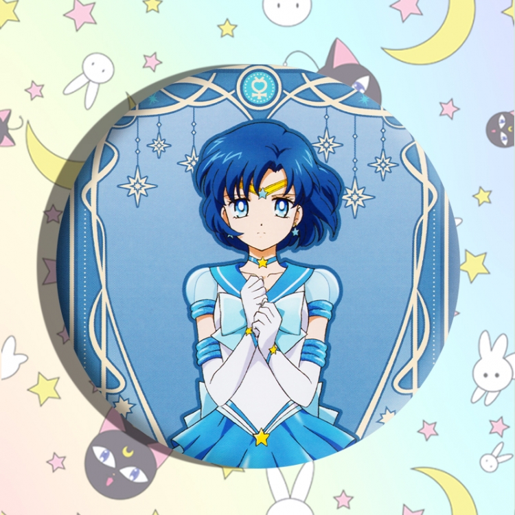 sailormoon Anime tinplate brooch badge price for 5 pcs