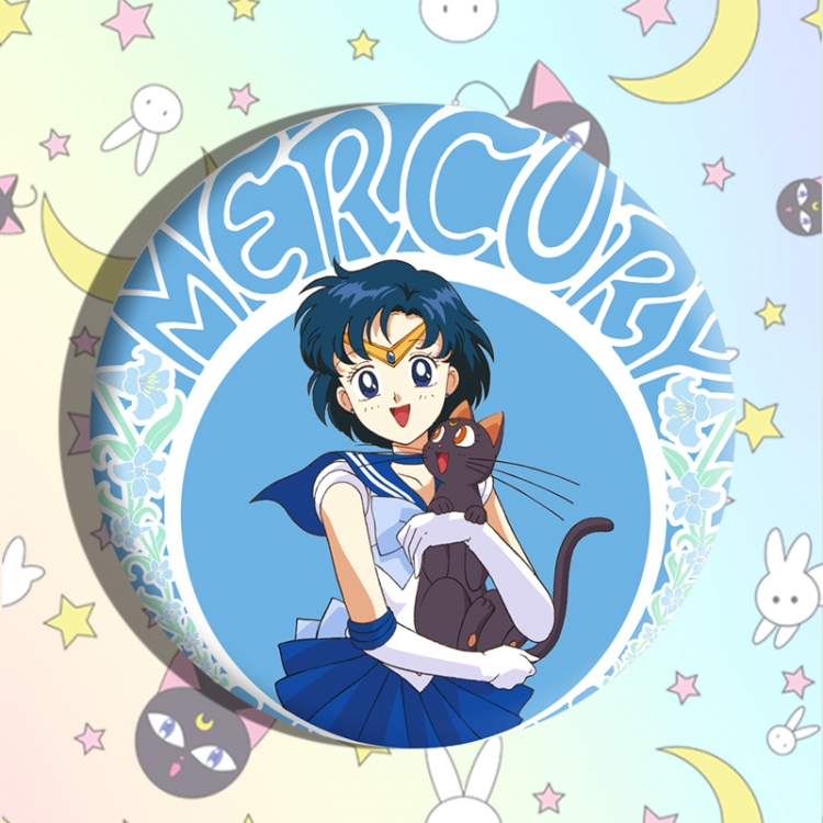 sailormoon Anime tinplate brooch badge price for 5 pcs