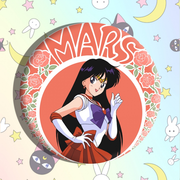 sailormoon Anime tinplate brooch badge price for 5 pcs