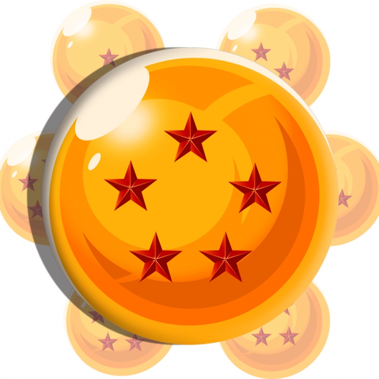 DRAGON BALL Anime tinplate brooch badge price for 5 pcs