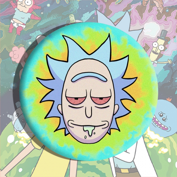 Rick and Morty Anime tinplate brooch badge price for 5 pcs