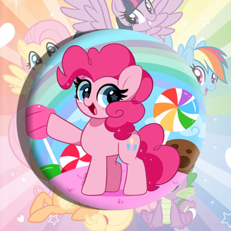 My Little Pony Anime tinplate brooch badge price for 5 pcs