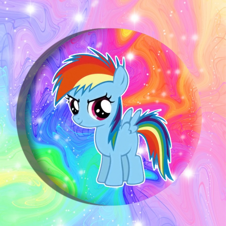 My Little Pony Anime tinplate brooch badge price for 5 pcs