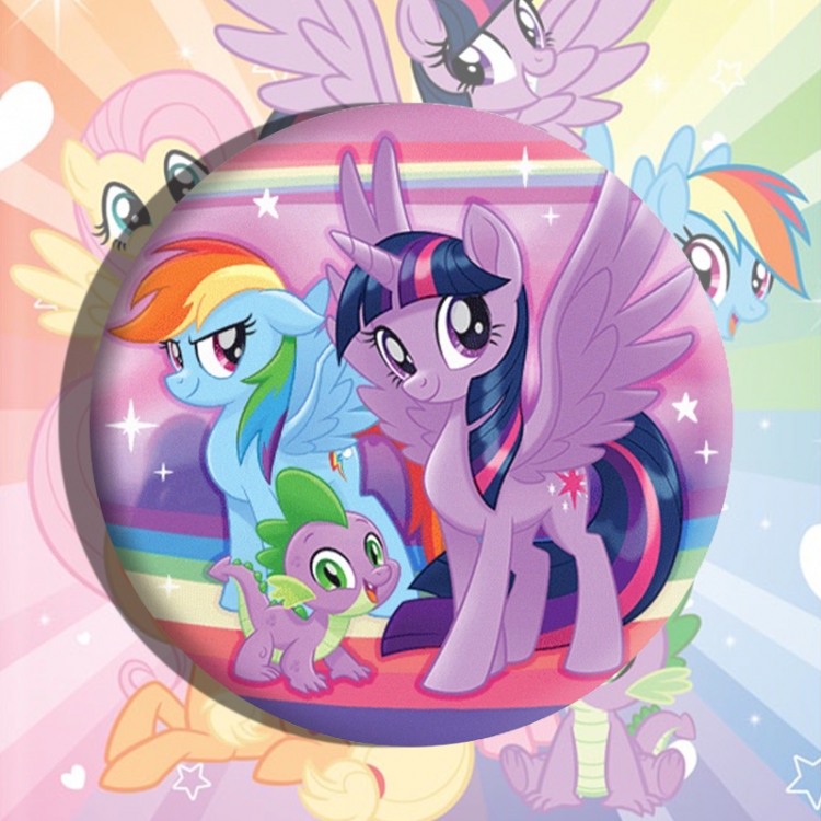 My Little Pony Anime tinplate brooch badge price for 5 pcs