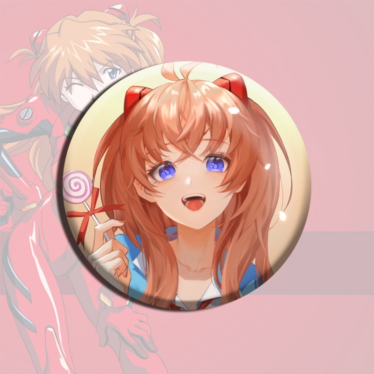 EVA Anime tinplate brooch badge price for 5 pcs