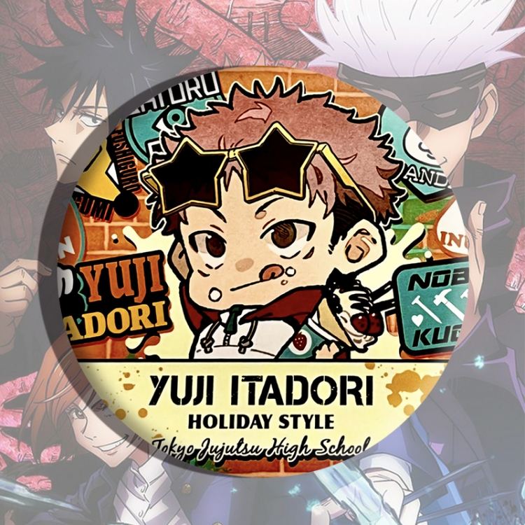 Jujutsu Kaisen Anime tinplate brooch badge price for 5 pcs