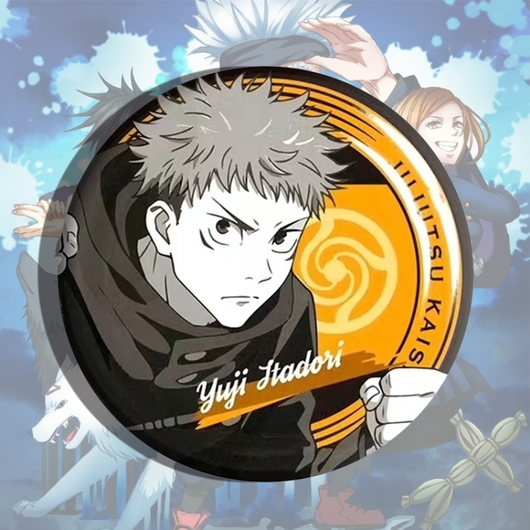 Jujutsu Kaisen Anime tinplate brooch badge price for 5 pcs