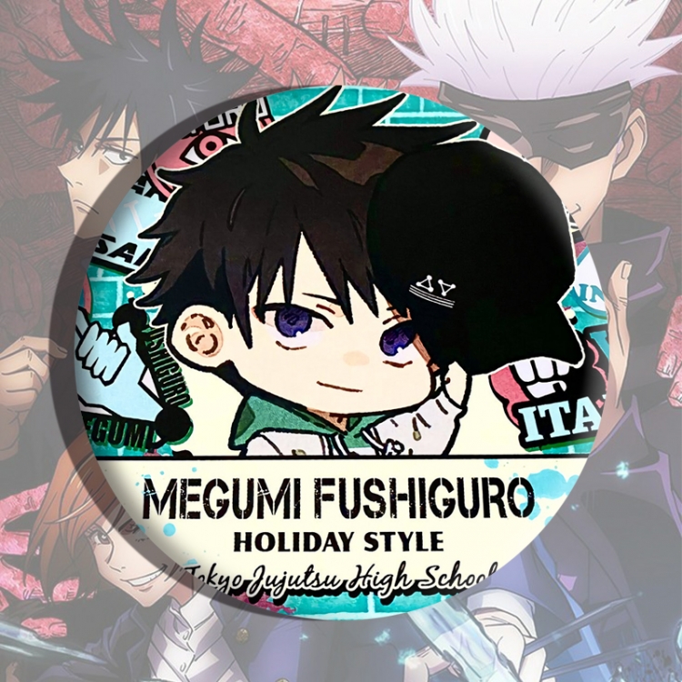 Jujutsu Kaisen Anime tinplate brooch badge price for 5 pcs