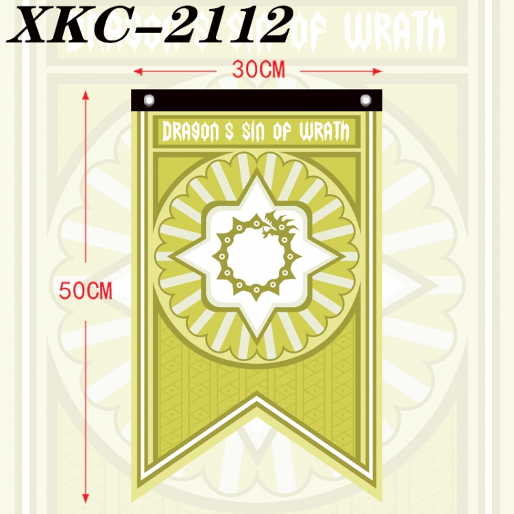 The Seven Deadly Sins  Anime Split Flag Prop 50x30cm  XKC-2112