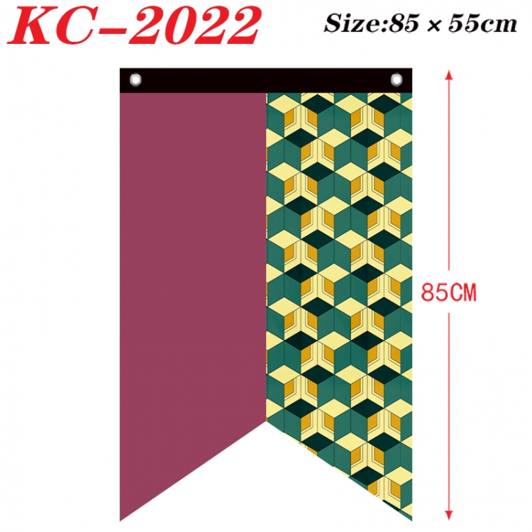 Demon Slayer Kimets Anime Split Flag Prop 85x55cm  KC-2022