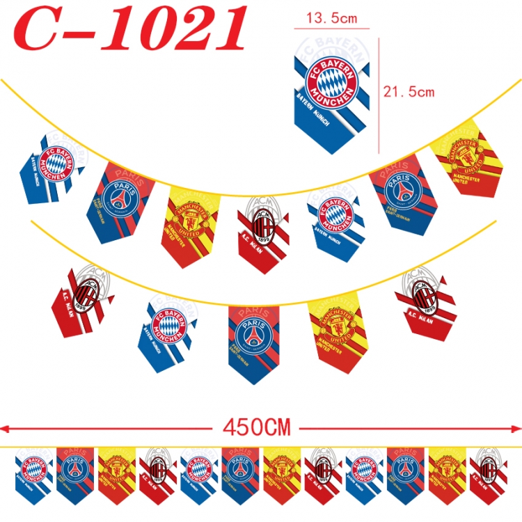 physical culture Halloween Christmas String Flag Inverted Triangle Flag 13.5x21.5cm C-1021