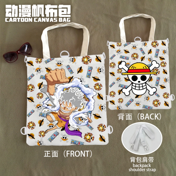 One Piece Anime Canvas Bag Shoulder Shopping Bag 33x37cm