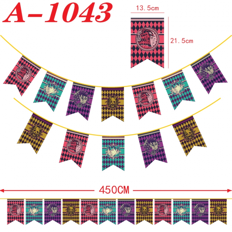 JoJos Bizarre Adventure Anime Halloween Christmas Flag String 450cm  A-1043
