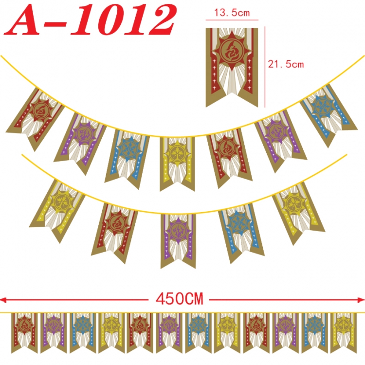 Honkai: Star Rail Anime Halloween Christmas Flag String 450cm  A-1012
