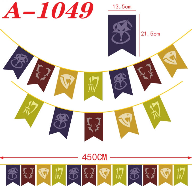 Fairy tail Anime Halloween Christmas Flag String 450cm A-1049