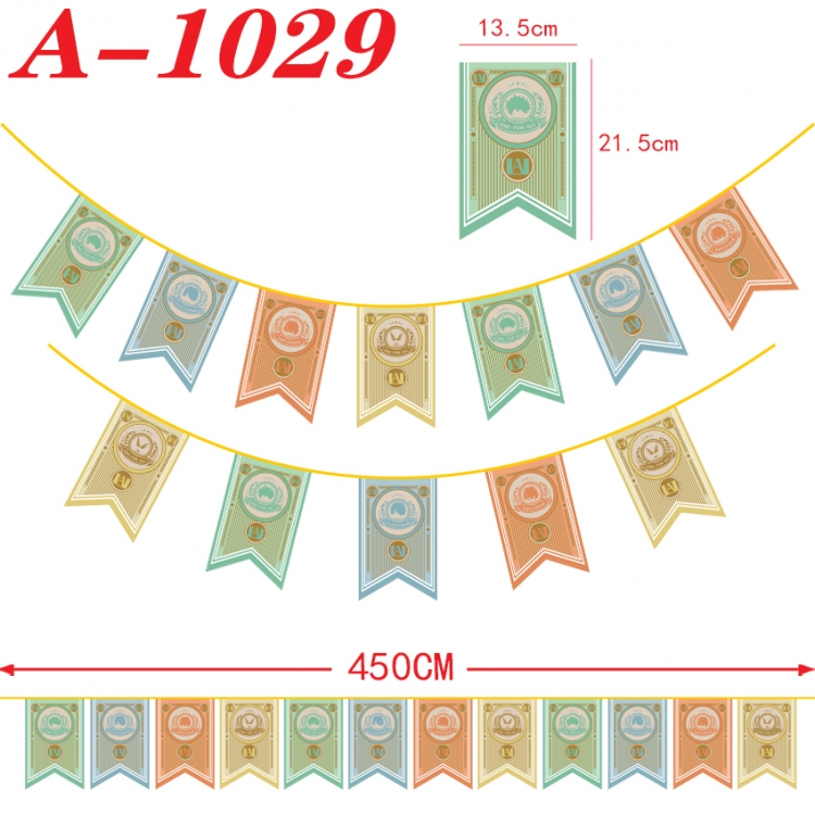 My Hero Academia Anime Halloween Christmas Flag String 450cm A-1029