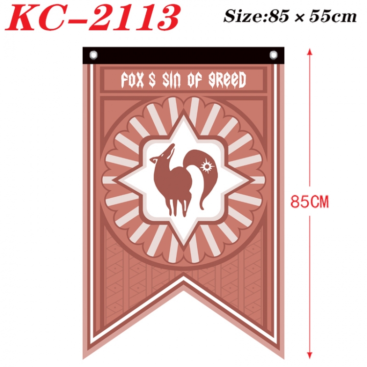 The Seven Deadly Sins Anime Split Flag bnner Prop 85x55cm KC-2113
