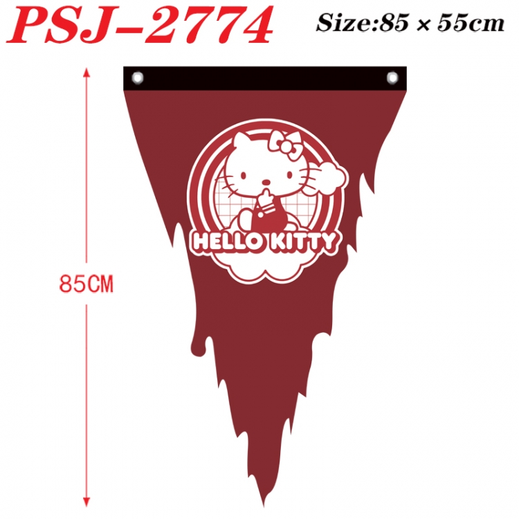 Sanrio Anime Surrounding Triangle bnner Prop Flag 85x55cm PSJ-2774
